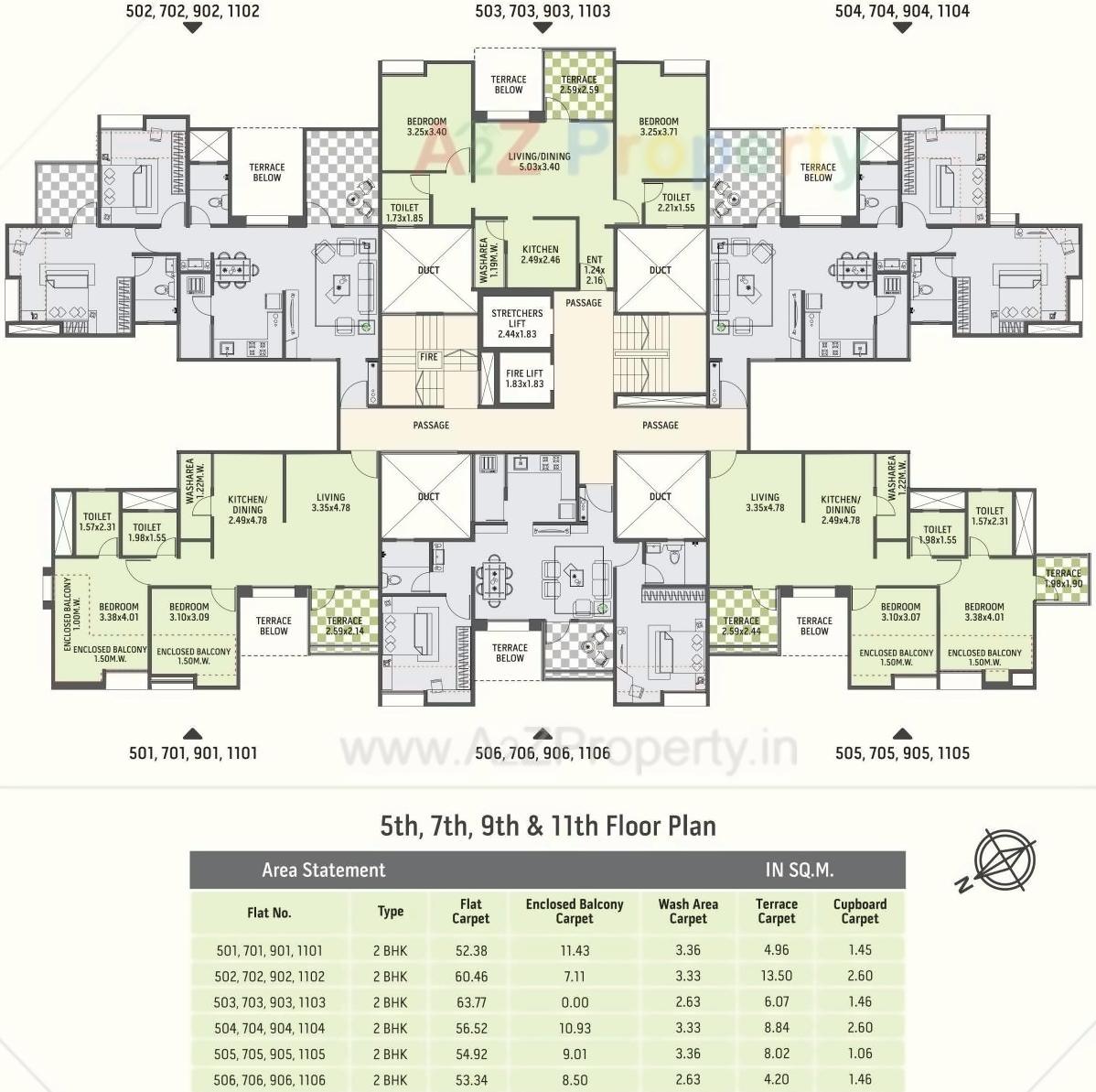 Layout of real estate project Gardenia Crest located at Sus, Pune, Maharashtra