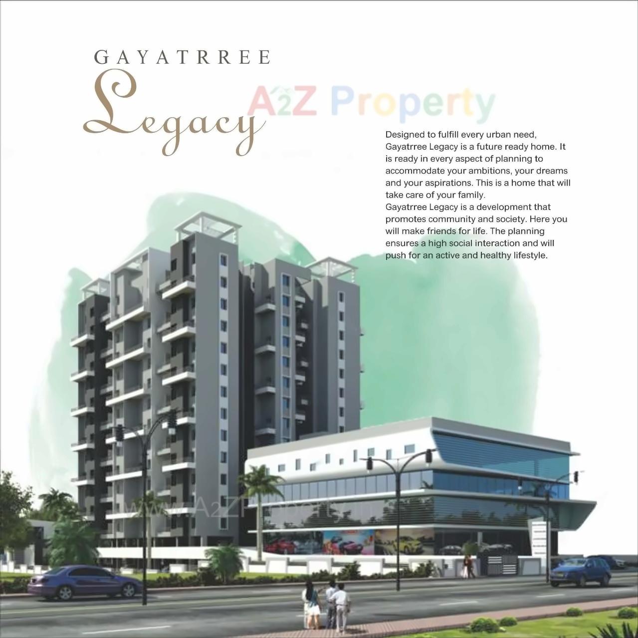 3D Elevation of real estate project Gayatrree Legacy located at Pimpri-chinchawad-m-corp, Pune, Maharashtra