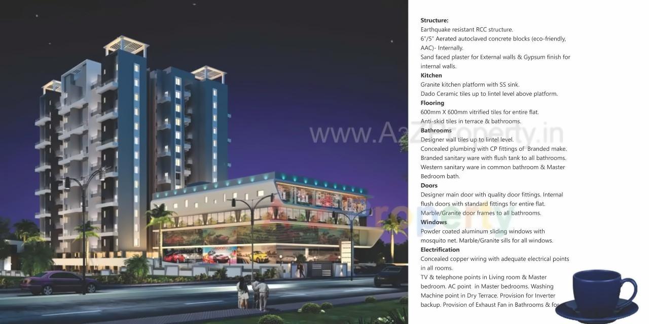 3D Elevation of real estate project Gayatrree Legacy located at Pimpri-chinchawad-m-corp, Pune, Maharashtra