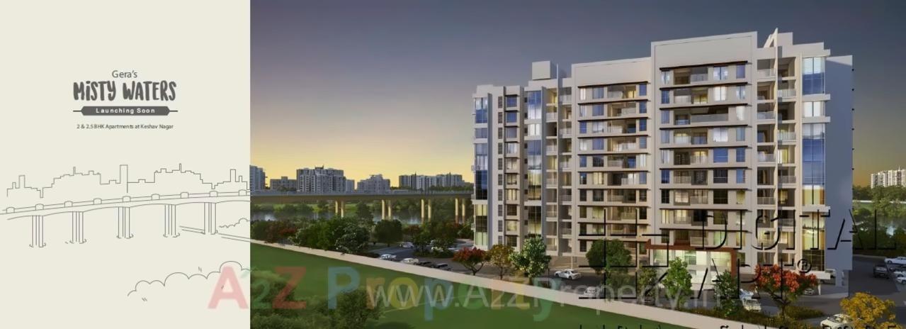 3D Elevation of real estate project Geras Misty Waters located at Keshavnagarmundwa, Pune, Maharashtra