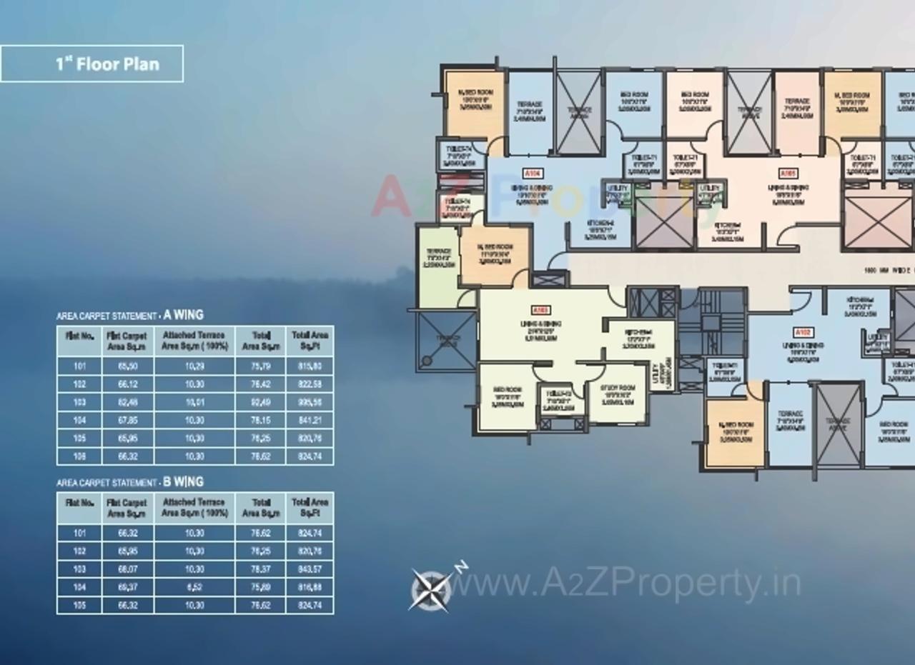 Layout of real estate project Geras Misty Waters located at Keshavnagarmundwa, Pune, Maharashtra