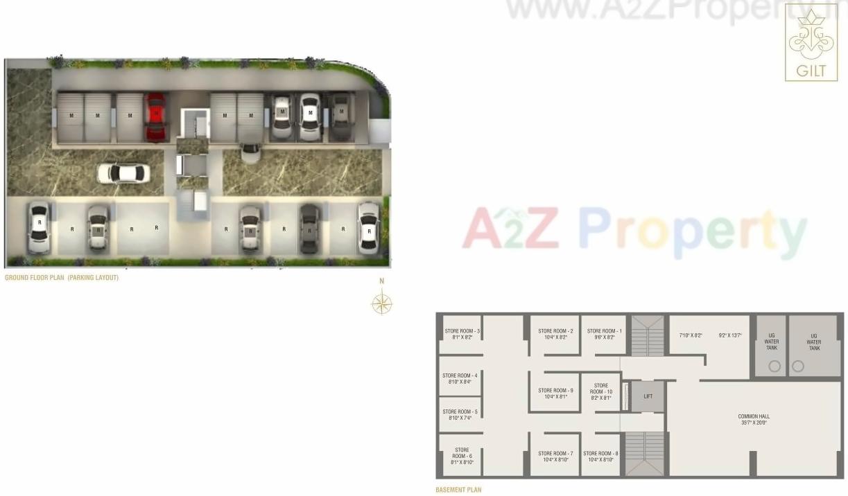Layout of real estate project Gilt Residences located at Pune-m-corp, Pune, Maharashtra