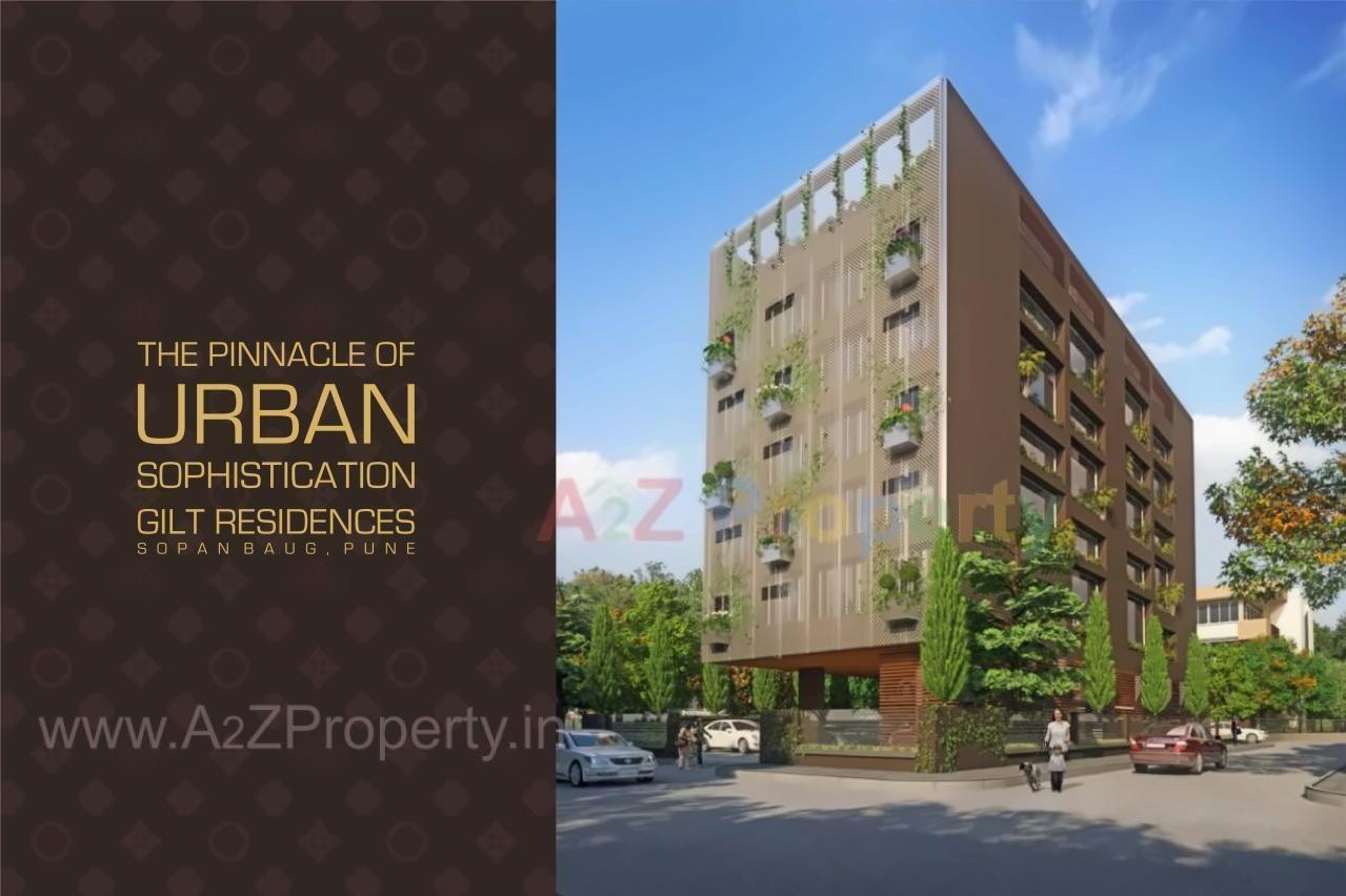 3D Elevation of real estate project Gilt Residences located at Pune-m-corp, Pune, Maharashtra