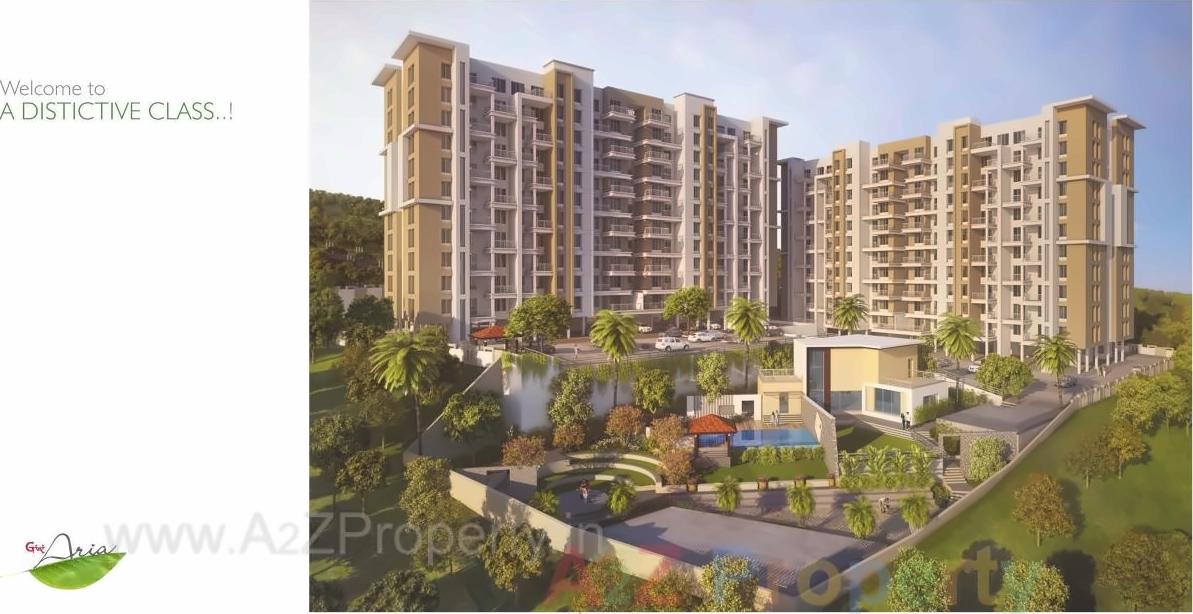 3D Elevation of real estate project Gini Aria located at Yawalewadi, Pune, Maharashtra