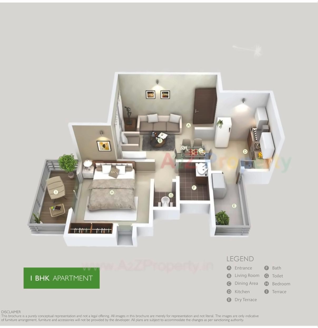 Layout of real estate project Gini Aria located at Yawalewadi, Pune, Maharashtra