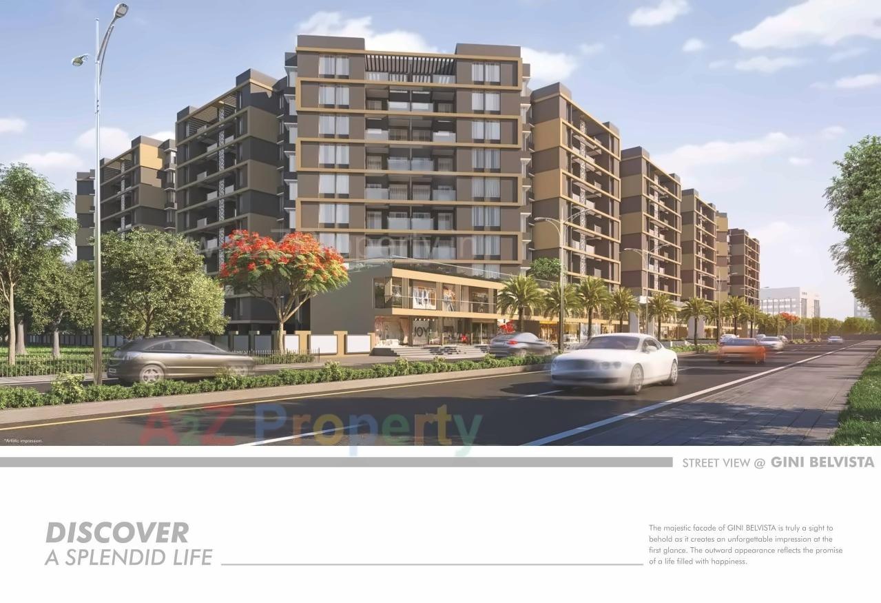 3D Elevation of real estate project Gini Belvista located at Dhanori, Pune, Maharashtra