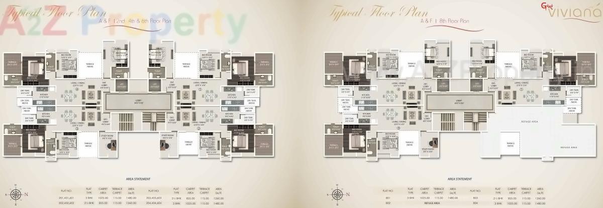 Layout of real estate project Gini Viviana located at Baner, Pune, Maharashtra
