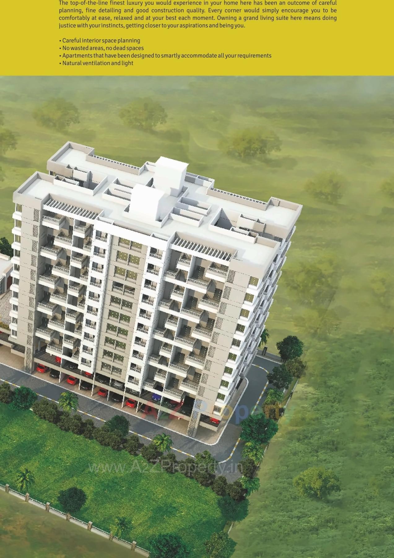 3D Elevation of real estate project Girisparsh located at Khedshivapur, Pune, Maharashtra
