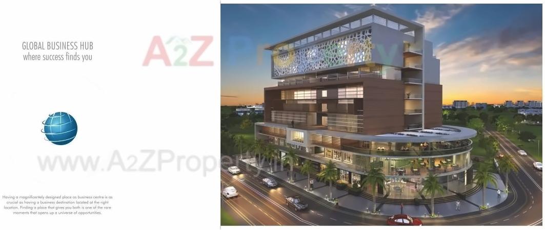 3D Elevation of real estate project Global Business Hub located at Kharadi, Pune, Maharashtra