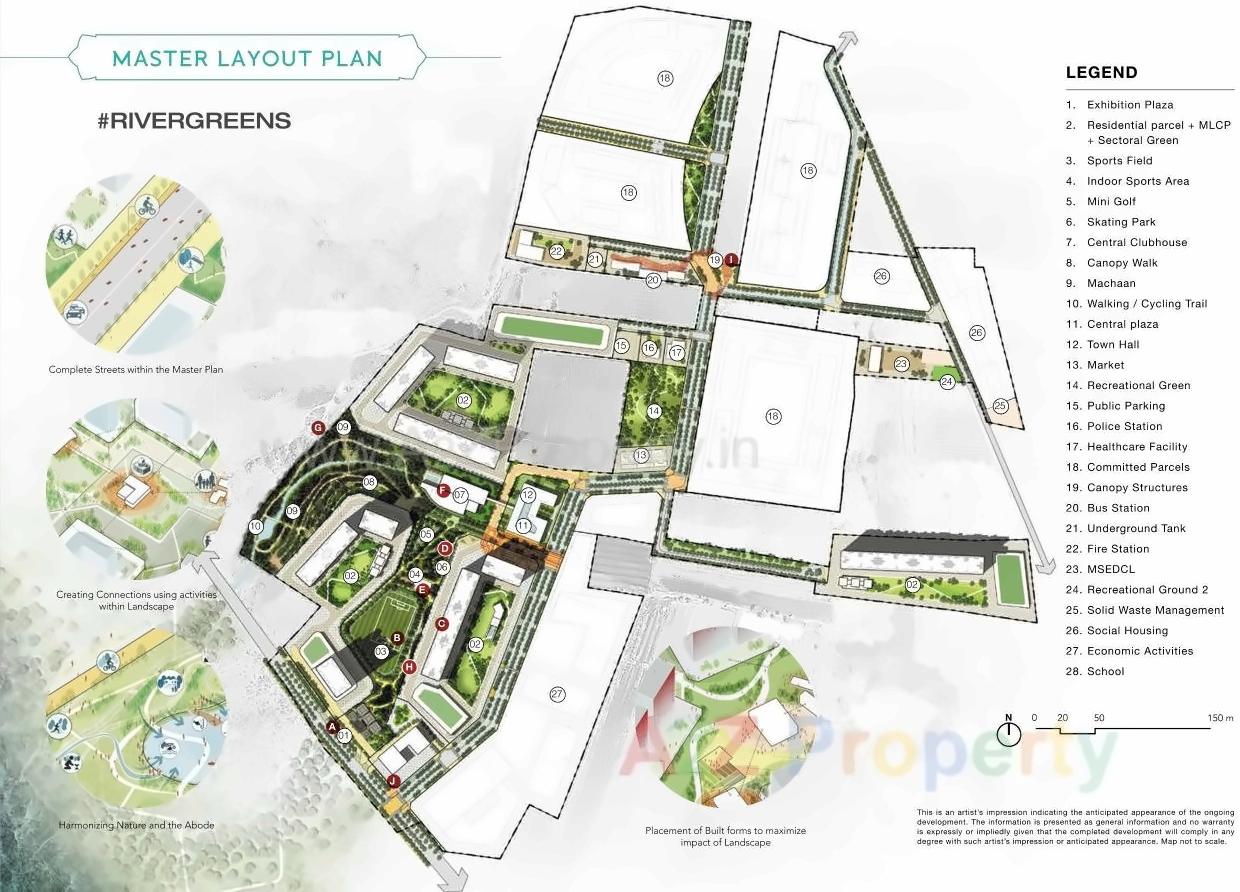 Layout of real estate project Godrej Boulevard located at Manjari-kh, Pune, Maharashtra