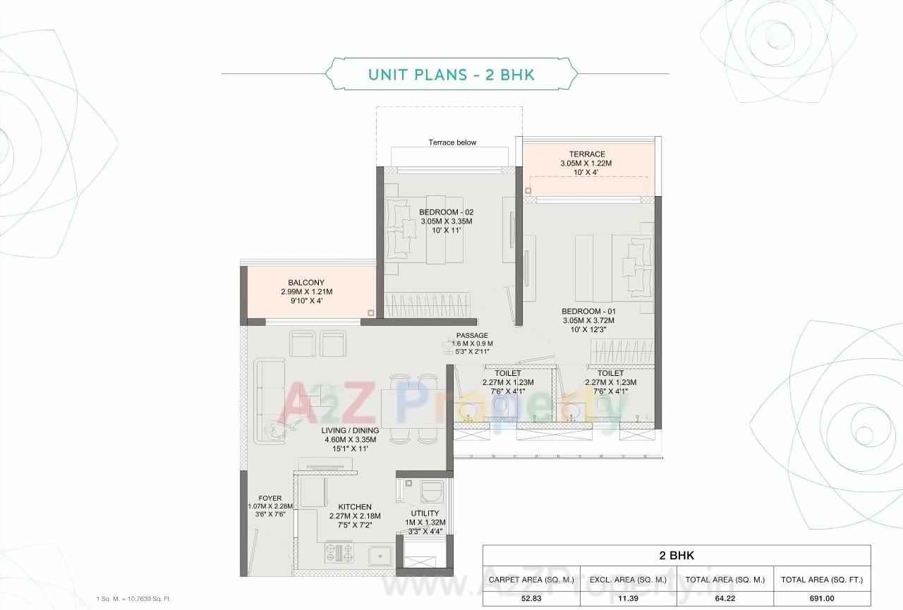 Layout of real estate project Godrej Boulevard located at Manjari-kh, Pune, Maharashtra