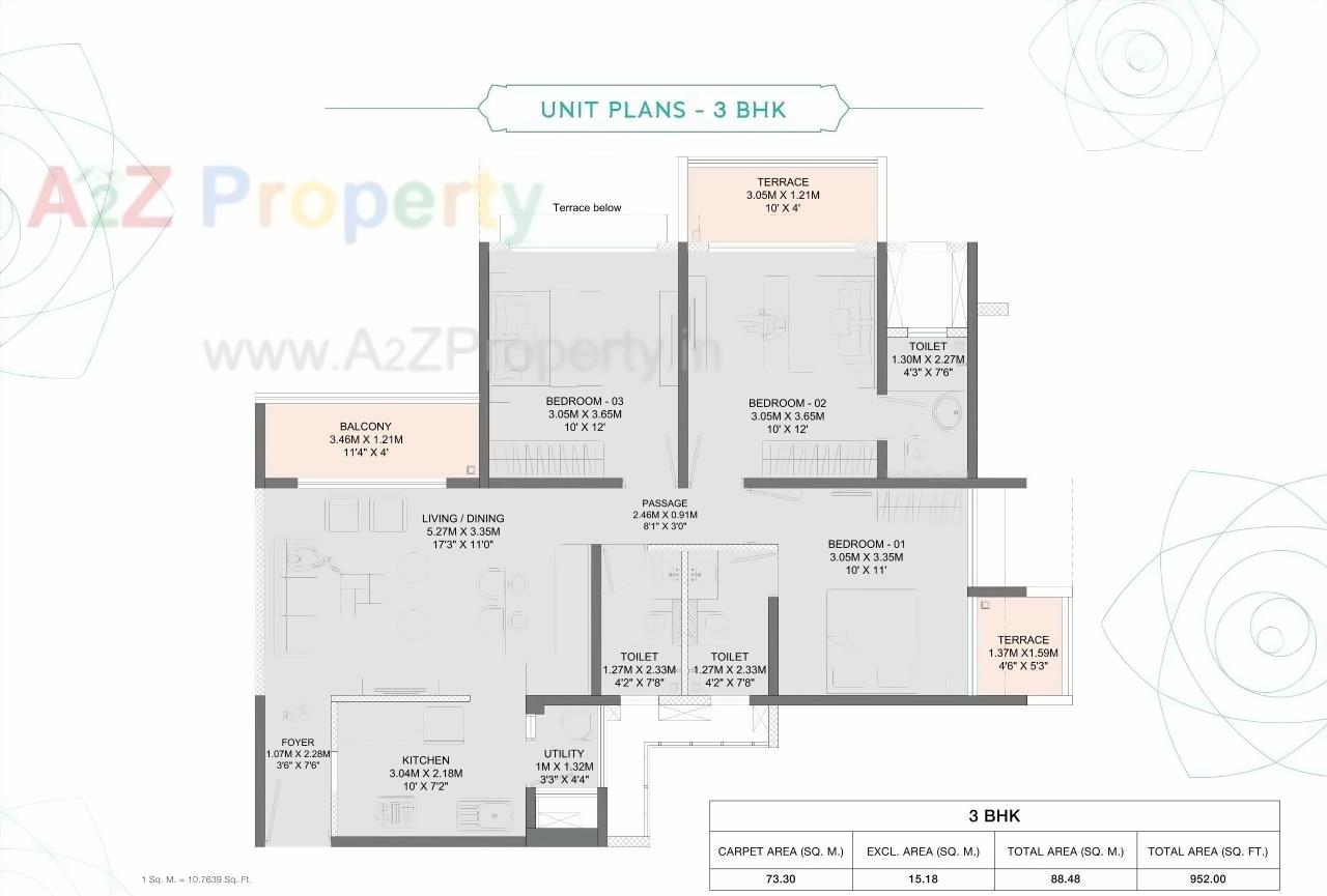 Layout of real estate project Godrej Boulevard located at Manjari-kh, Pune, Maharashtra