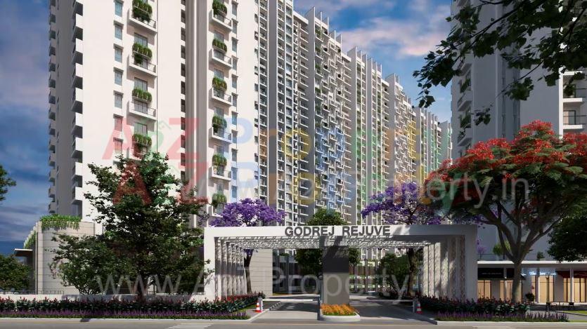 3D Elevation of real estate project Godrej Rejuve located at Keshavnagarmundwa, Pune, Maharashtra