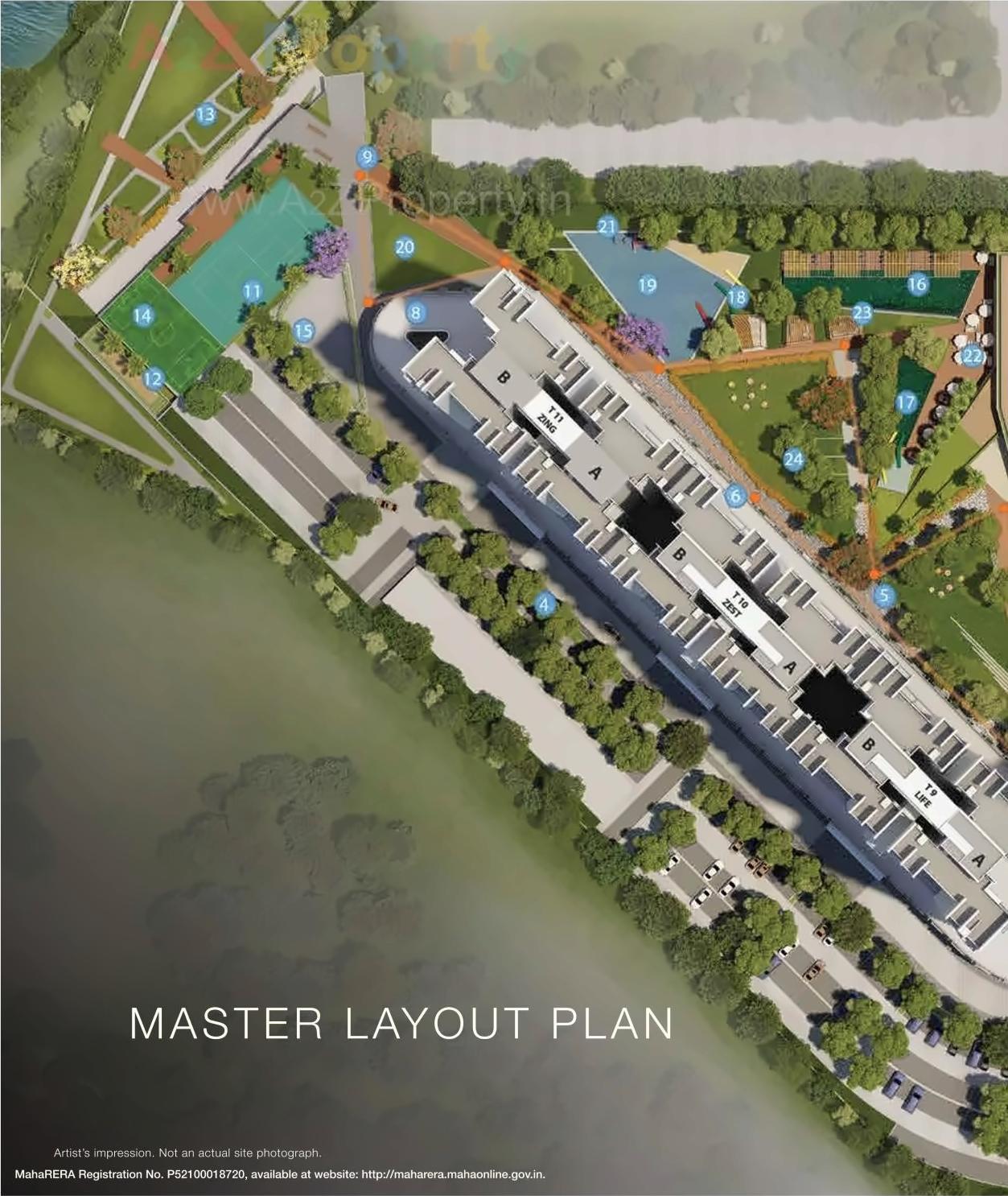 3D Elevation of real estate project Godrej Rejuve located at Keshavnagarmundwa, Pune, Maharashtra