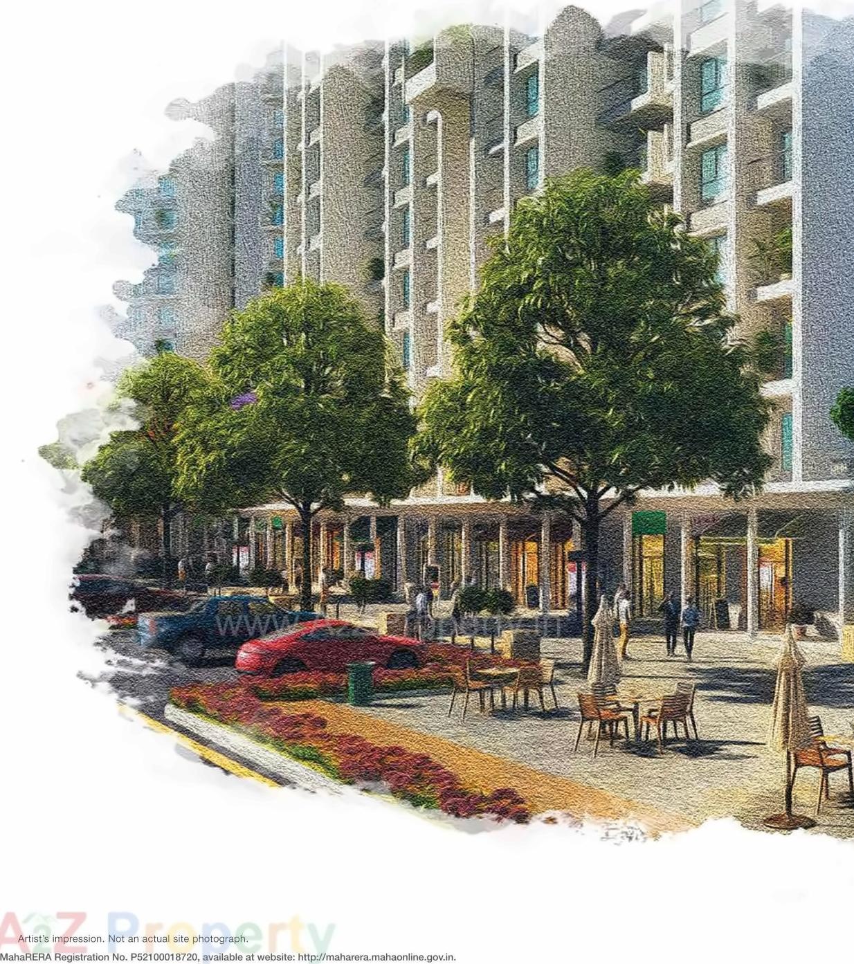 3D Elevation of real estate project Godrej Rejuve located at Keshavnagarmundwa, Pune, Maharashtra