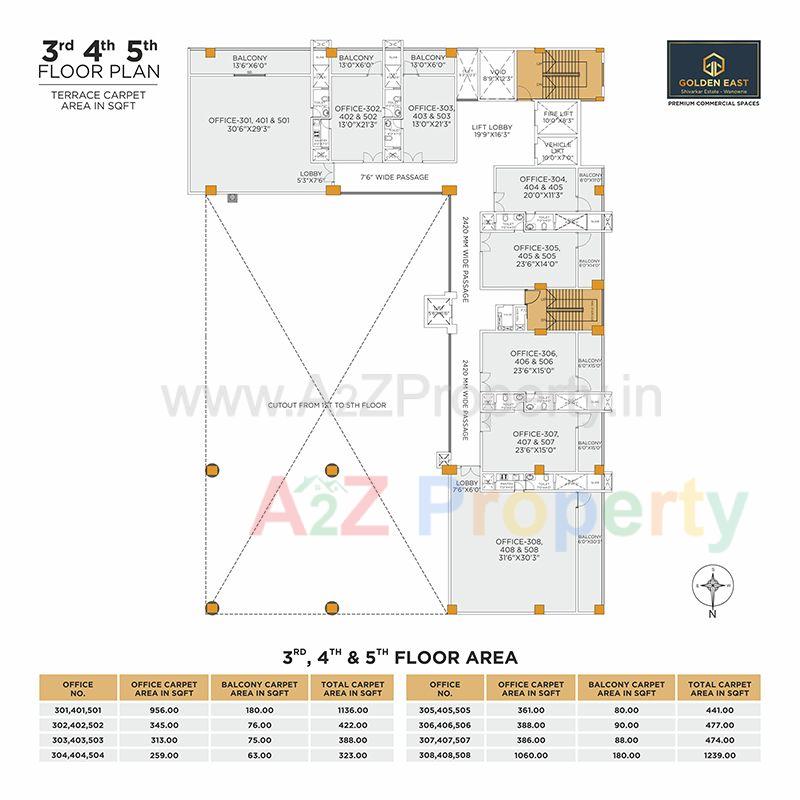Ge F 4 of real estate project Golden East located at Wanwadi, Pune, Maharashtra