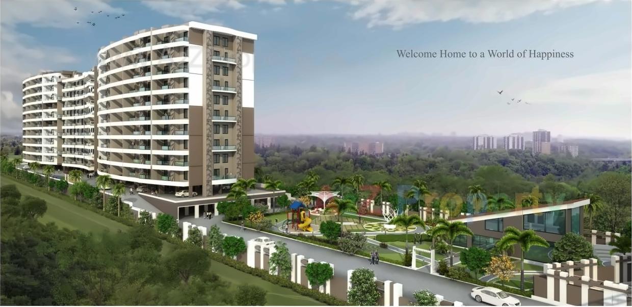 3D Elevation of real estate project Golden Treasures located at Punawale, Pune, Maharashtra