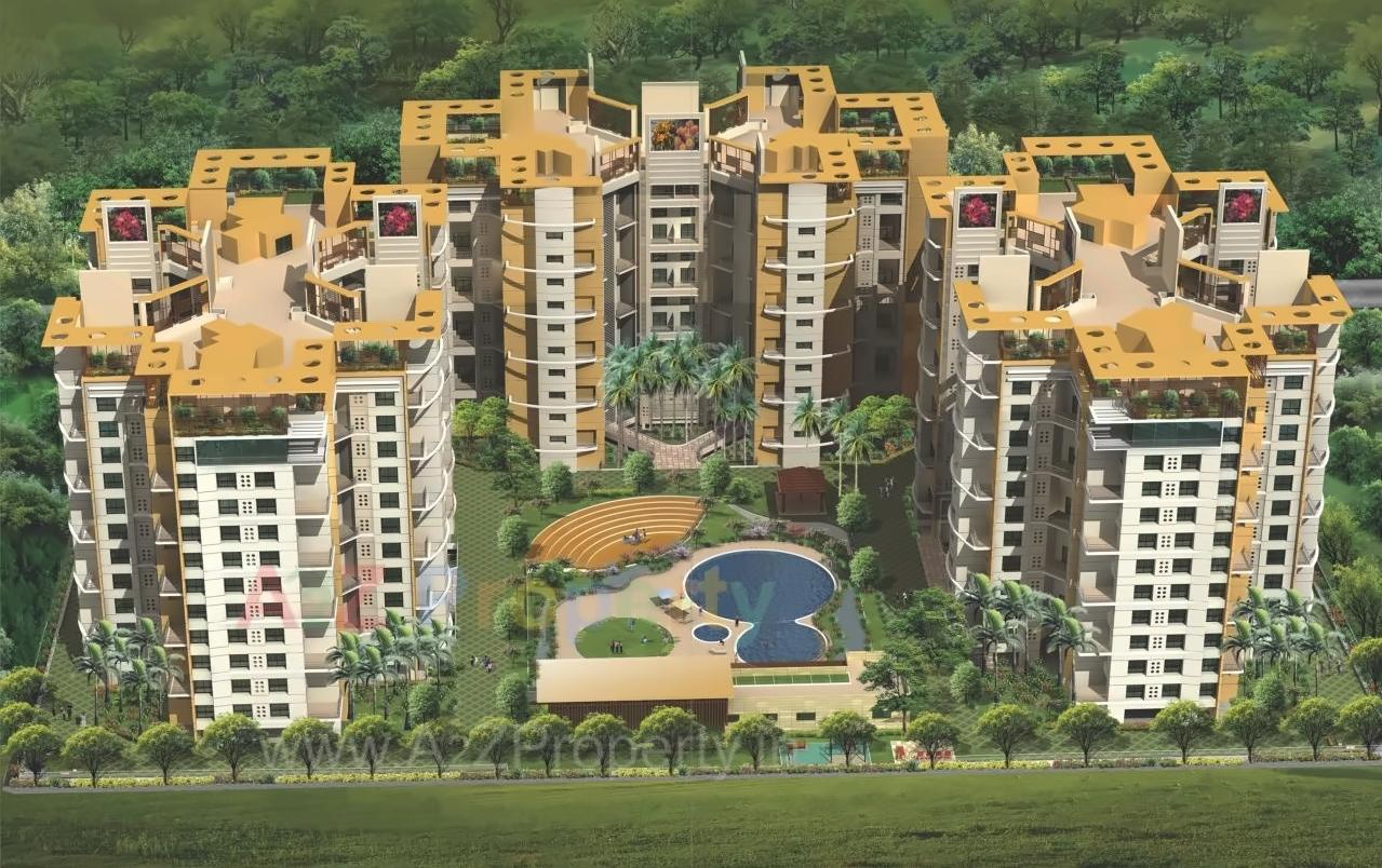 3D Elevation of real estate project Golden Trellis located at Baner, Pune, Maharashtra