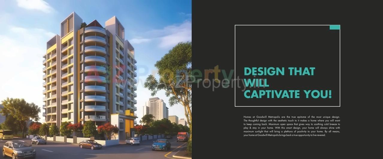 3D Elevation of real estate project Goodwill Metropolis West located at Lohgaon, Pune, Maharashtra