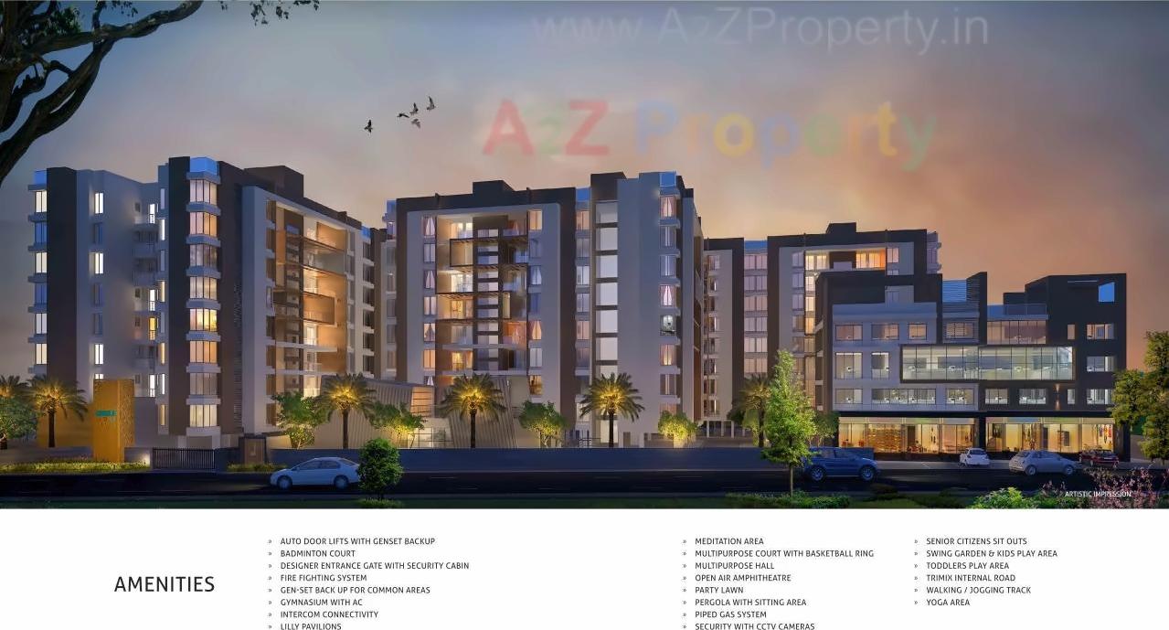 3D Elevation of real estate project Goodwill Unique Zest County located at Lohgaon, Pune, Maharashtra
