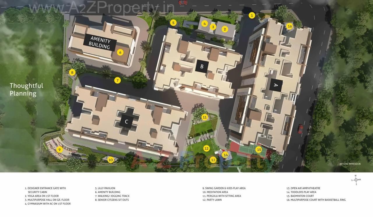 Layout of real estate project Goodwill Unique Zest County located at Lohgaon, Pune, Maharashtra
