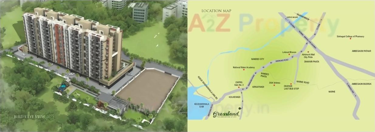 3D Elevation of real estate project Grassland located at Pune-cb, Pune, Maharashtra