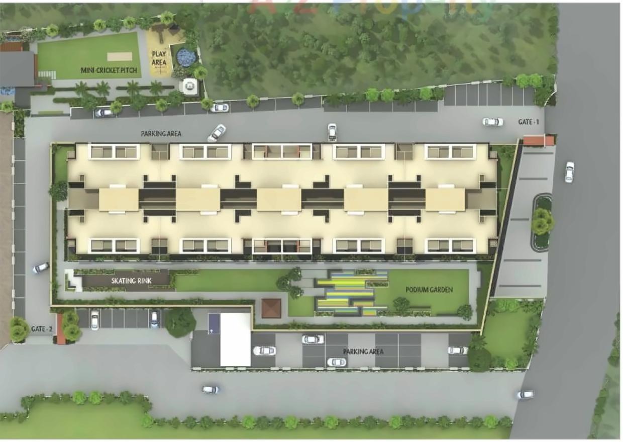 Layout of real estate project Grassland located at Pune-cb, Pune, Maharashtra