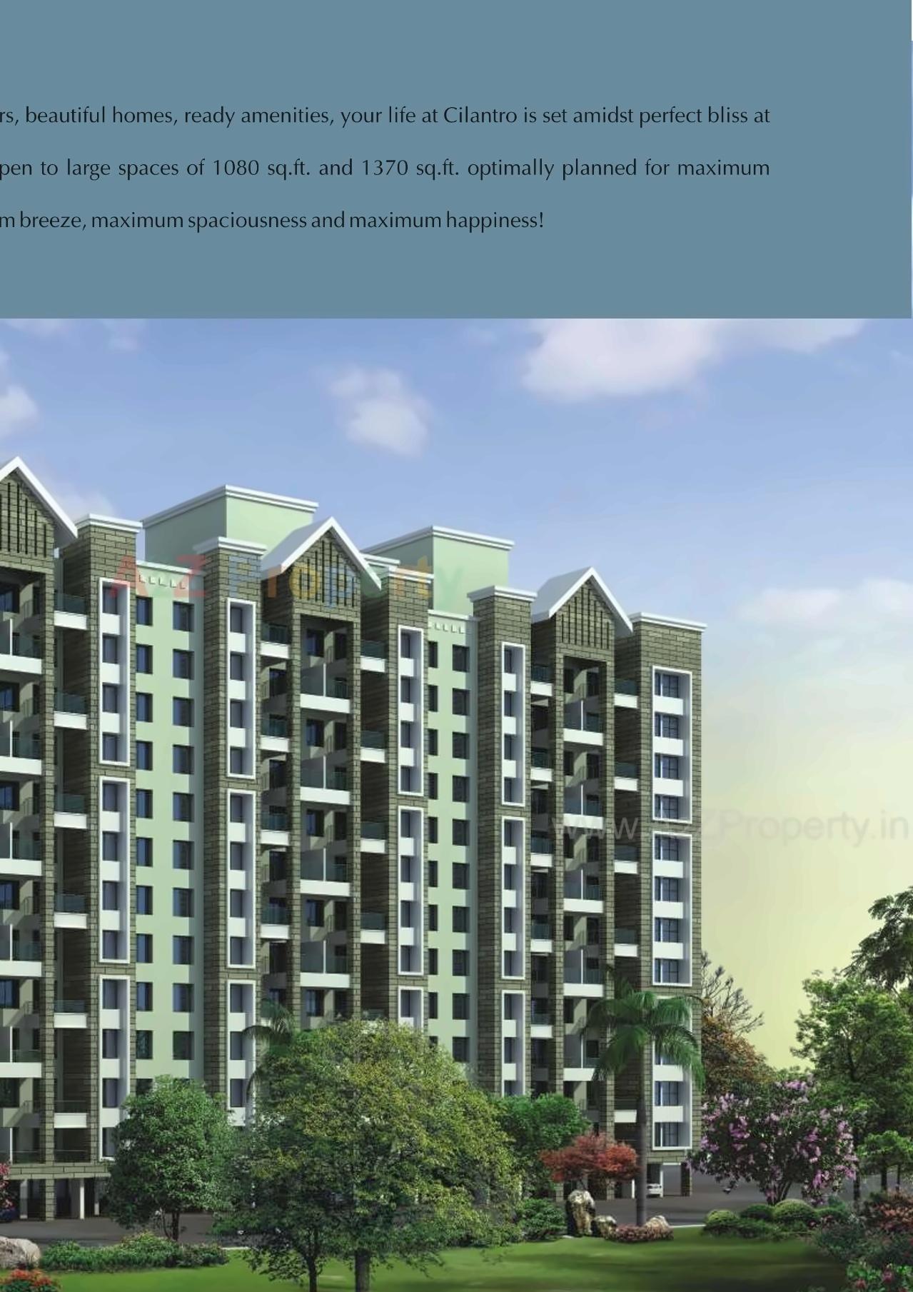 3D Elevation of real estate project Green Groves   Cilantro located at Wagholi, Pune, Maharashtra