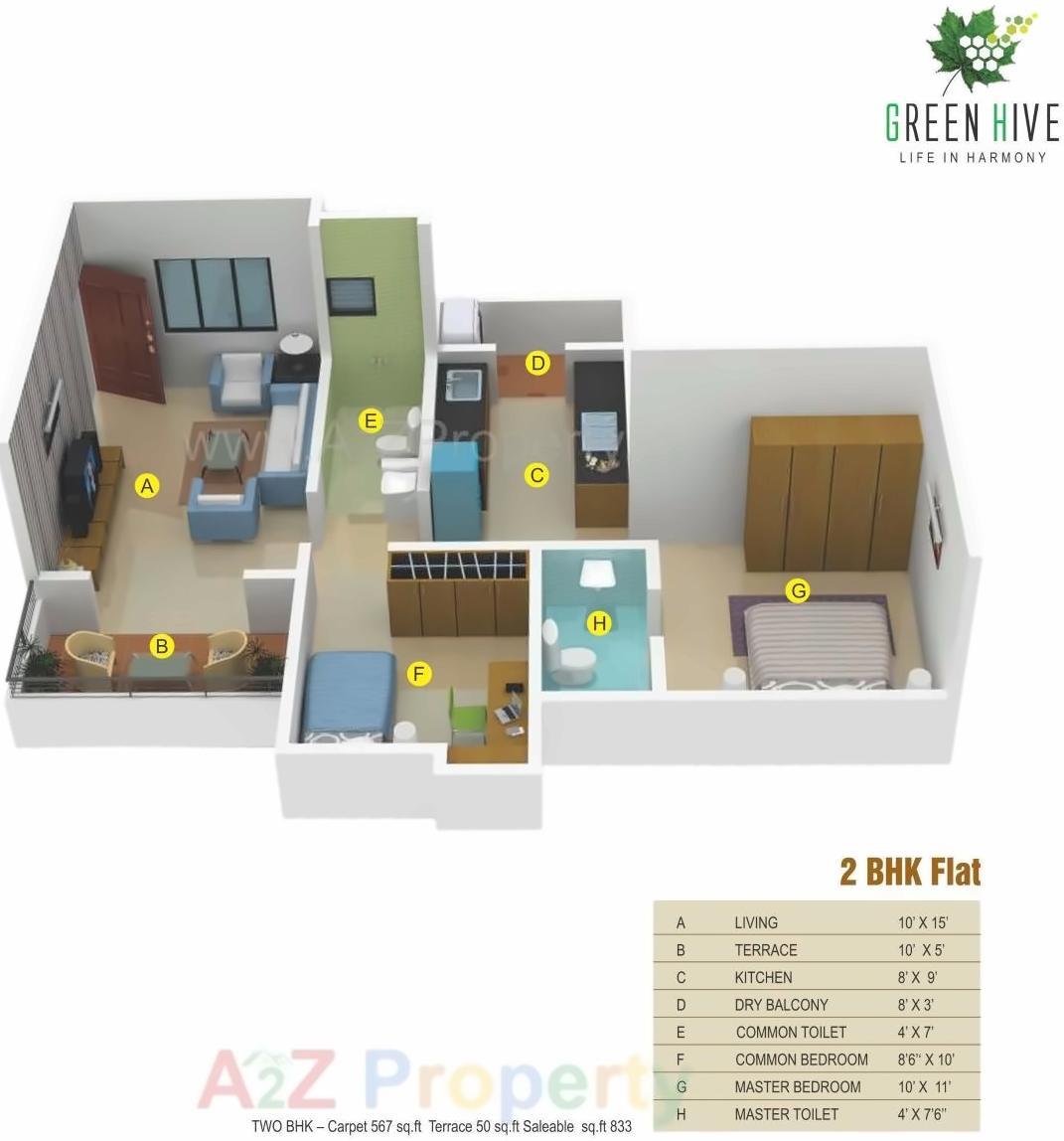 Layout of real estate project Green Hive located at Fursungi, Pune, Maharashtra