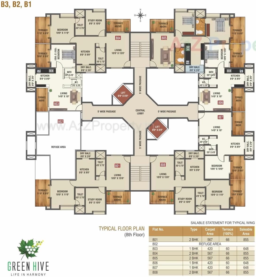 Layout of real estate project Green Hive located at Fursungi, Pune, Maharashtra