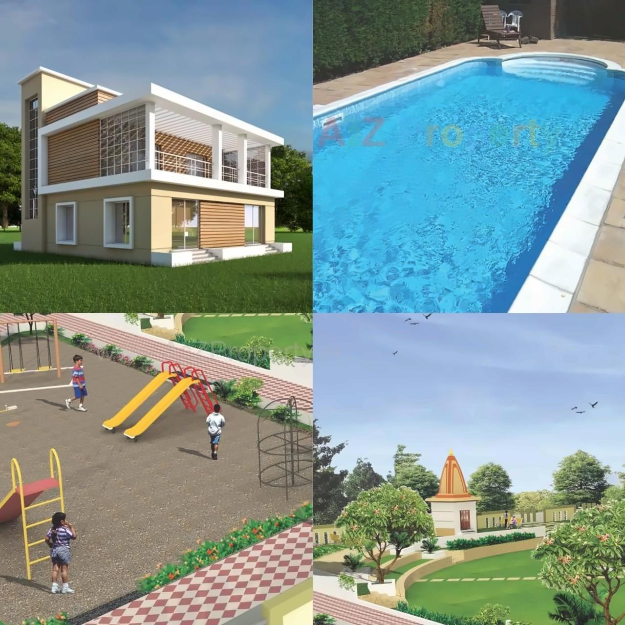 3D Elevation of real estate project Green Hive located at Fursungi, Pune, Maharashtra