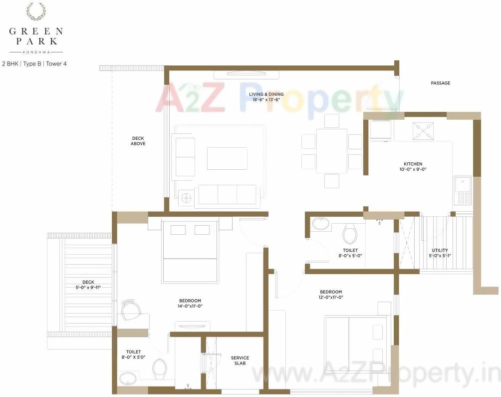 Layout of real estate project Green Park located at Kondhwa-bk, Pune, Maharashtra