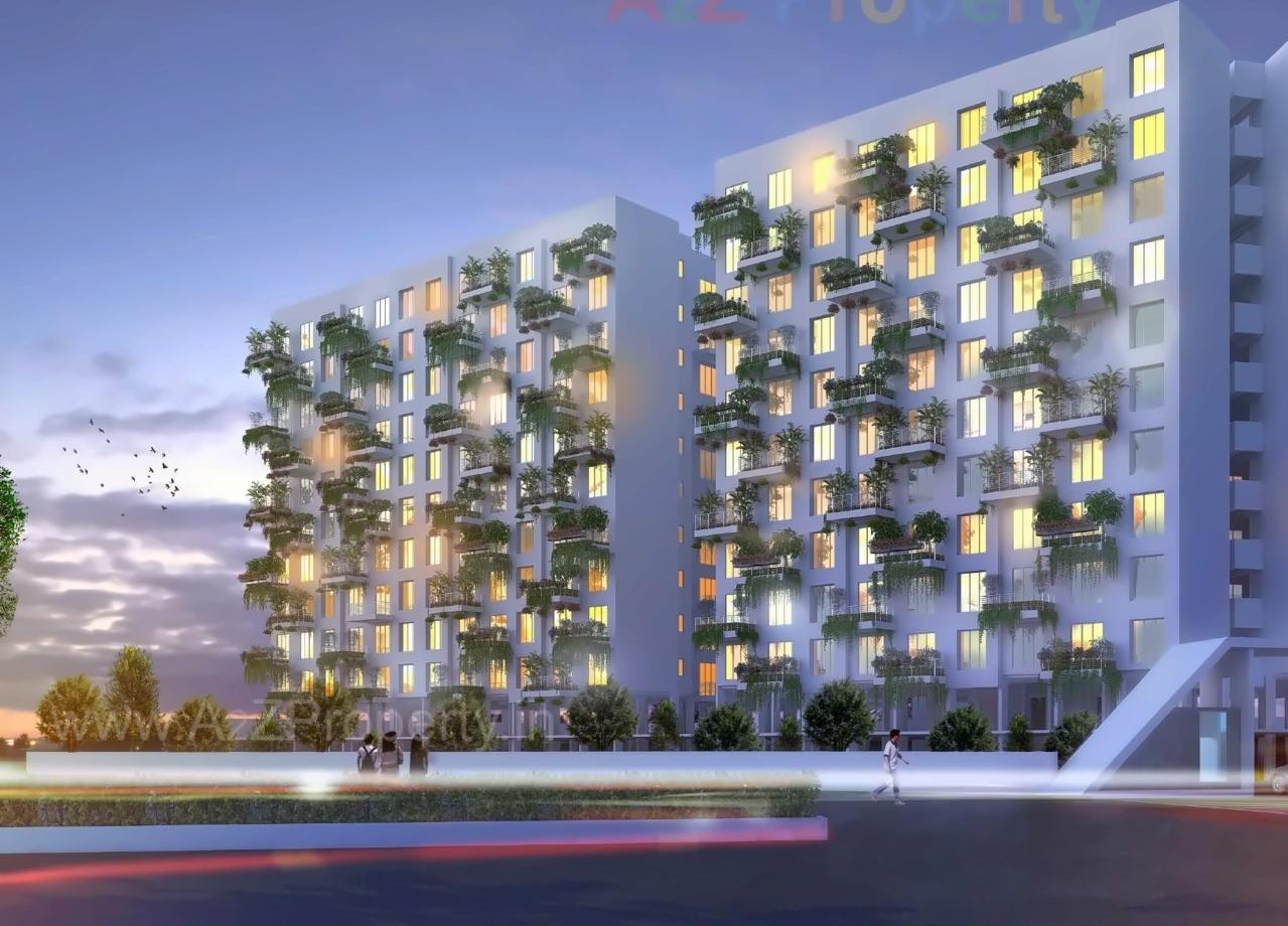 3D Elevation of real estate project Green Republic located at Wagholi, Pune, Maharashtra