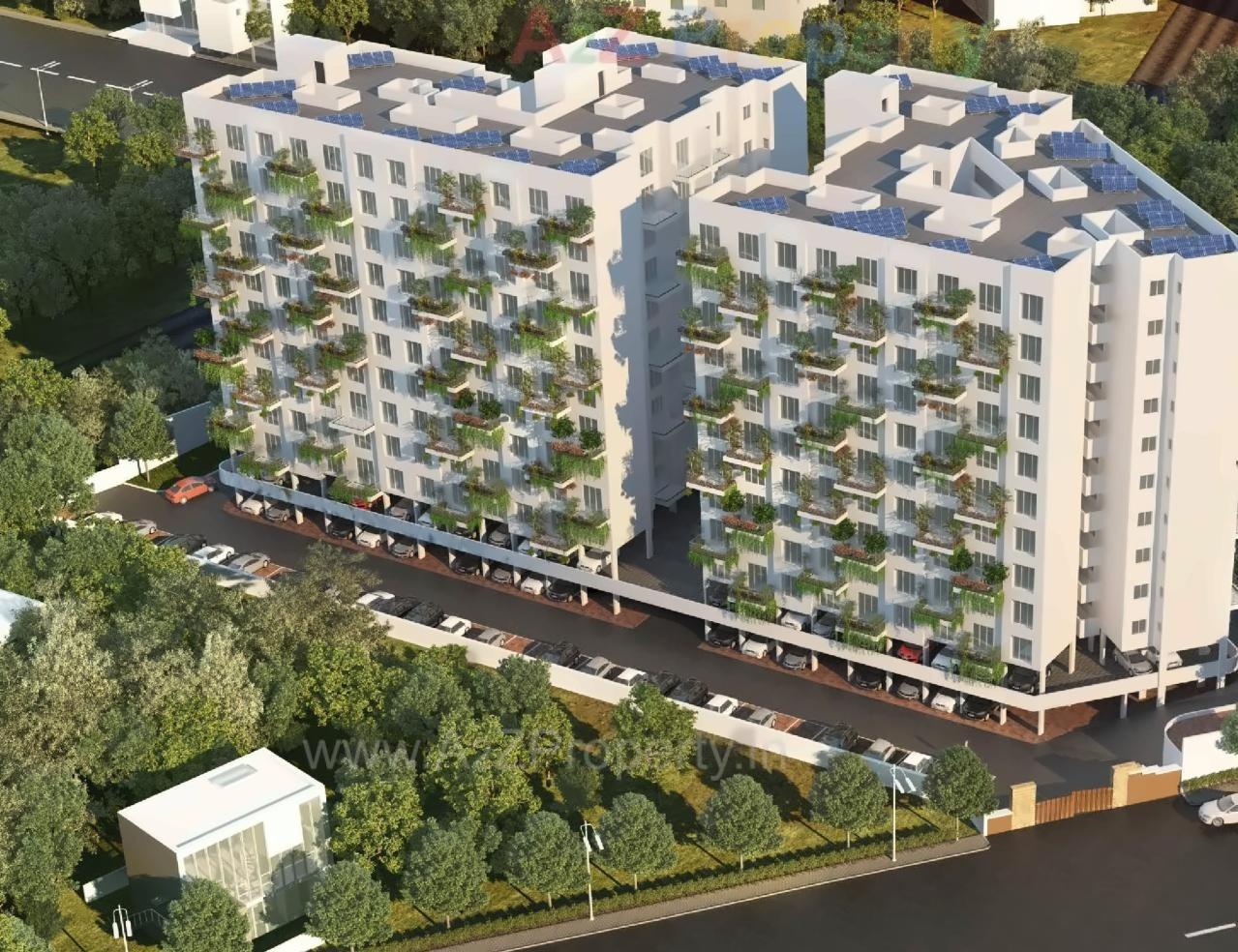 3D Elevation of real estate project Green Republic located at Wagholi, Pune, Maharashtra