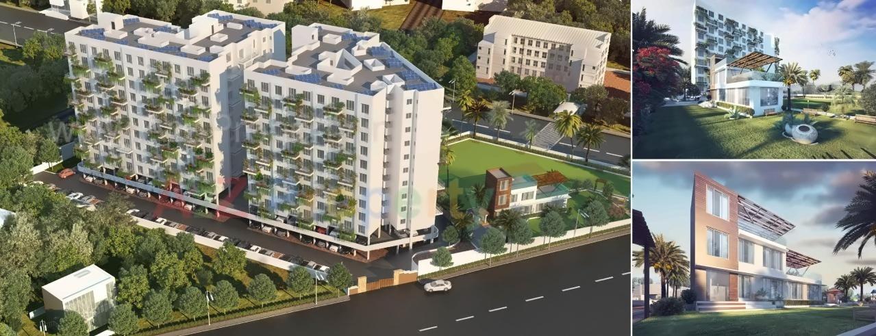 3D Elevation of real estate project Green Republic located at Wagholi, Pune, Maharashtra