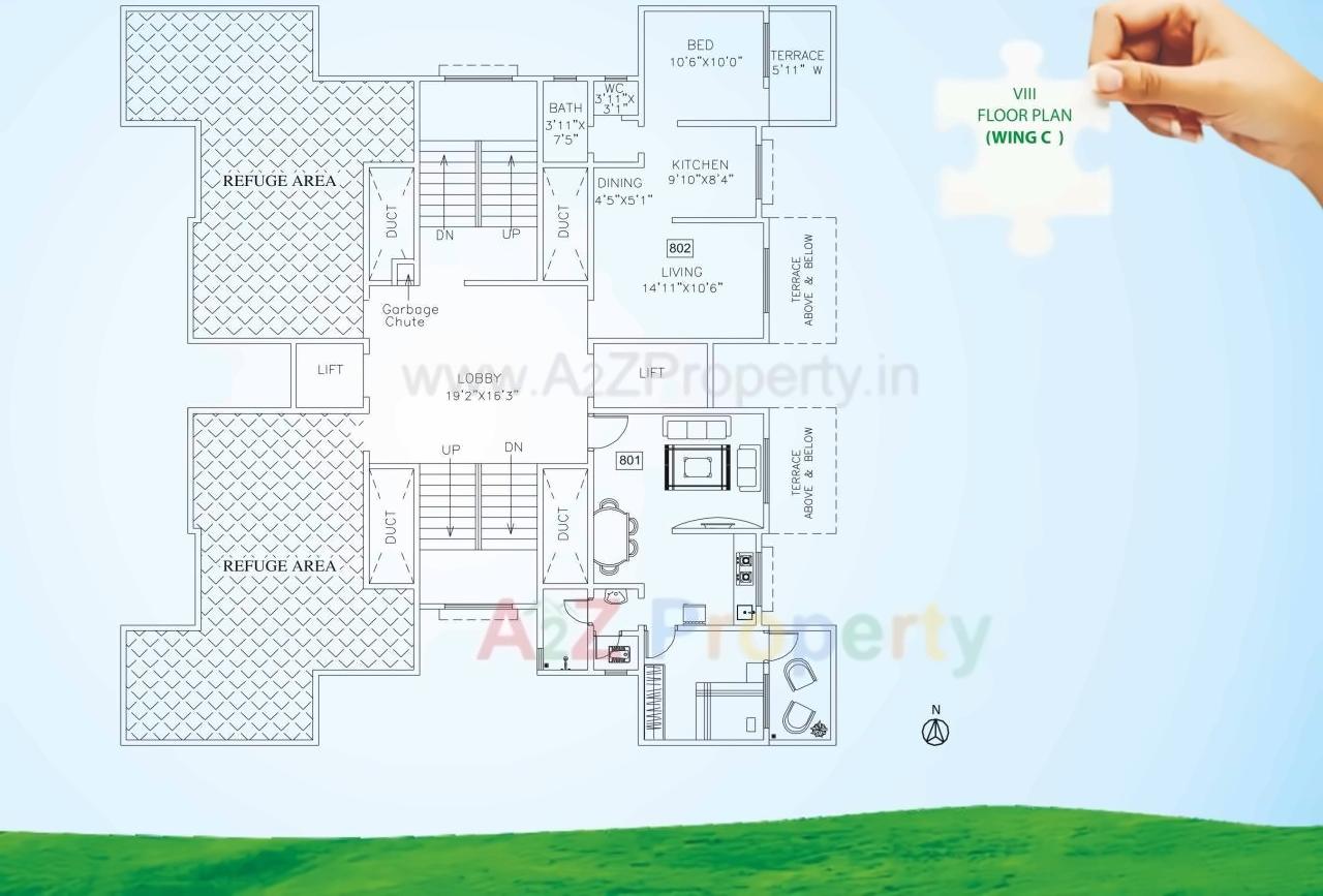 Layout of real estate project Green Square located at Pimpri-chinchawad-m-corp, Pune, Maharashtra