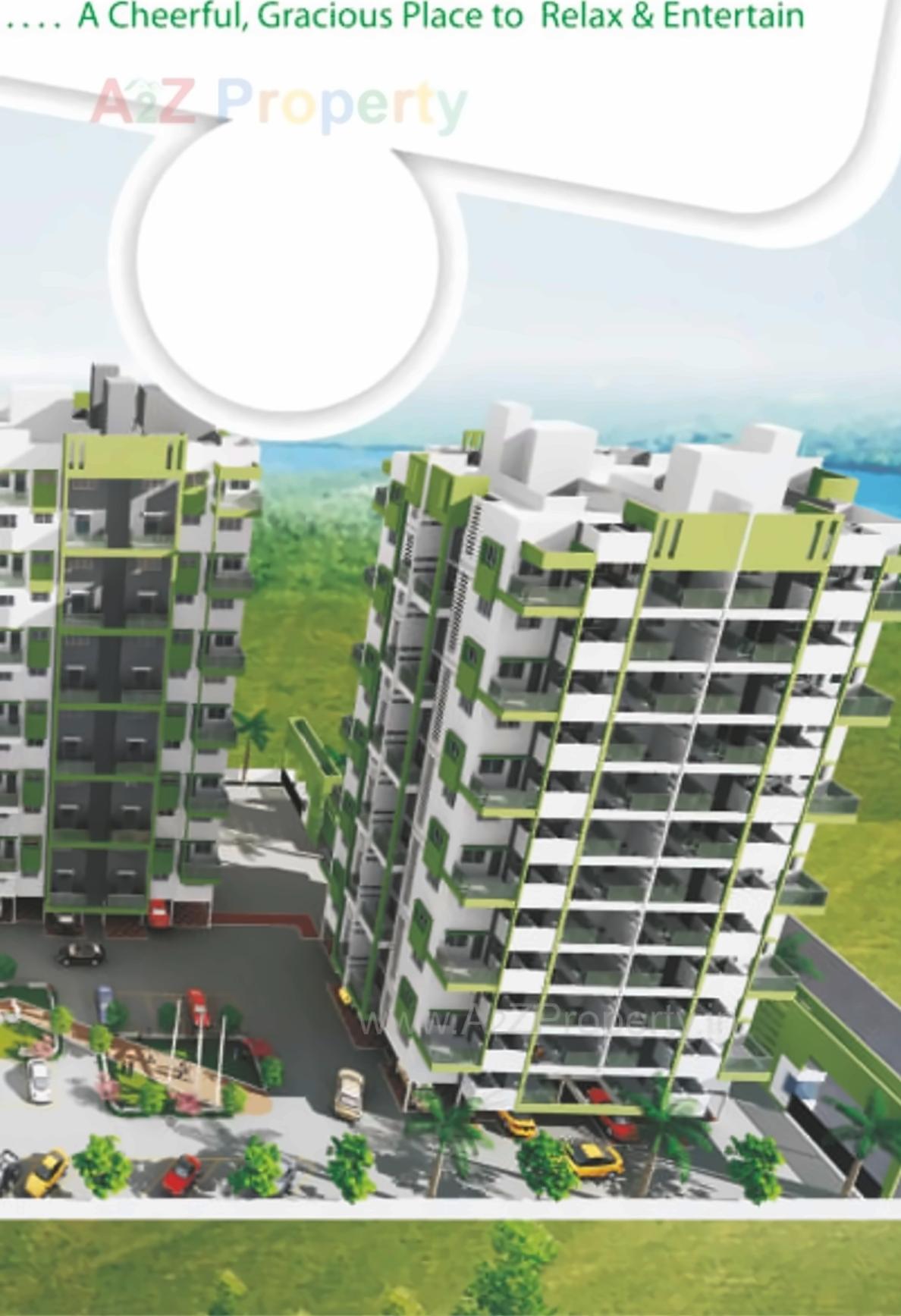 3D Elevation of real estate project Green Square located at Pimpri-chinchawad-m-corp, Pune, Maharashtra