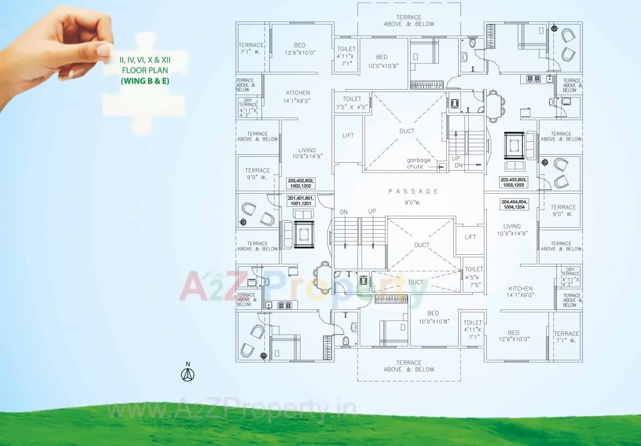 Layout of real estate project Green Square located at Pimpri-chinchawad-m-corp, Pune, Maharashtra