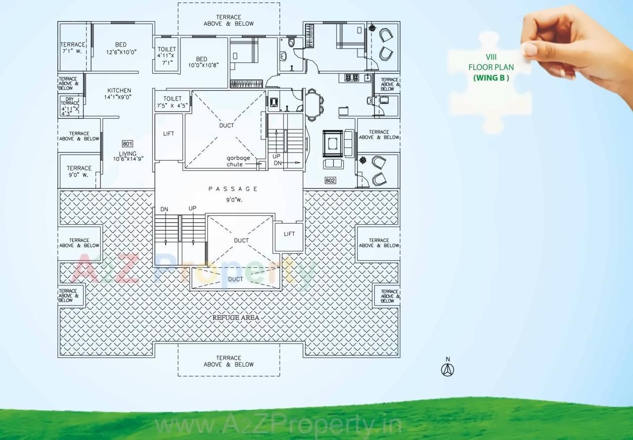 Layout of real estate project Green Square located at Pimpri-chinchawad-m-corp, Pune, Maharashtra