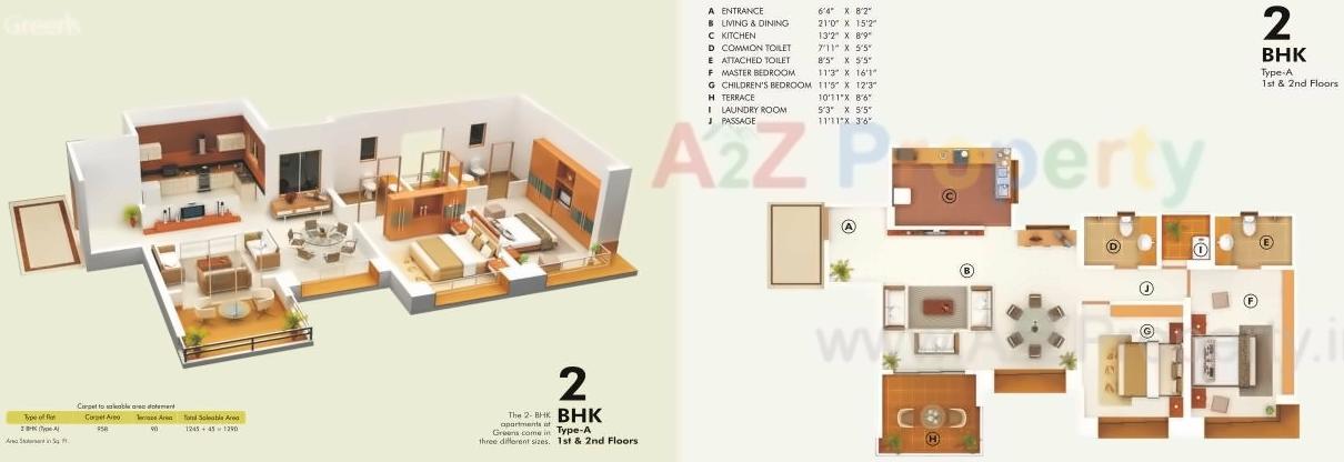 Layout of real estate project Greens   Beech   Gh located at Thergaon, Pune, Maharashtra