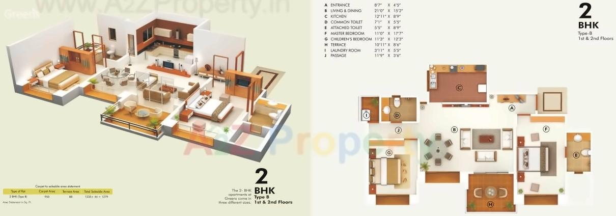 Layout of real estate project Greens   Beech   Gh located at Thergaon, Pune, Maharashtra