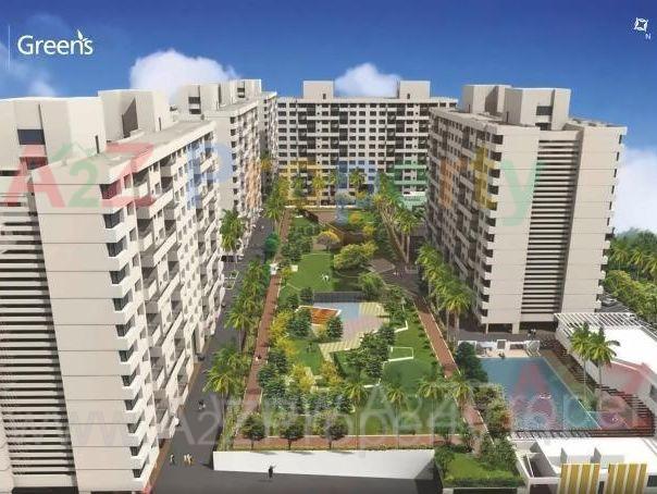 3D Elevation of real estate project Greens   Beech   Gh located at Thergaon, Pune, Maharashtra