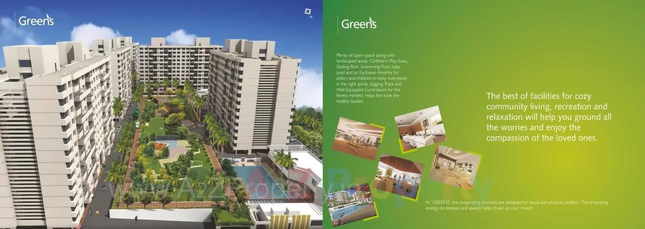 3D Elevation of real estate project Greens   Beech   Gh located at Thergaon, Pune, Maharashtra