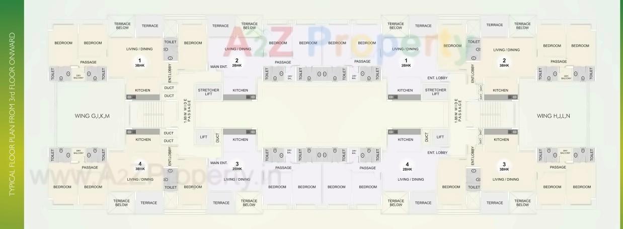 Layout of real estate project Greens   Beech   Gh located at Thergaon, Pune, Maharashtra