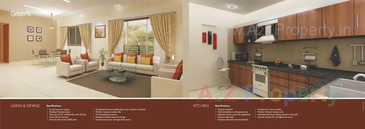 3D Elevation of real estate project Greens   Beech   Gh located at Thergaon, Pune, Maharashtra