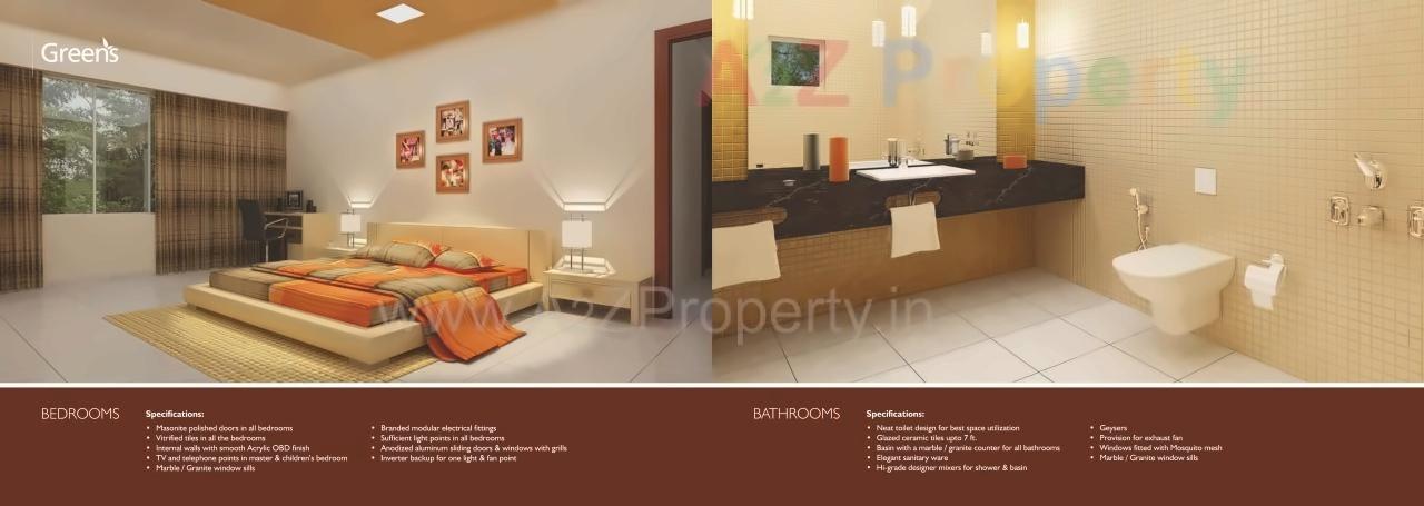 3D Elevation of real estate project Greens   Beech   Gh located at Thergaon, Pune, Maharashtra