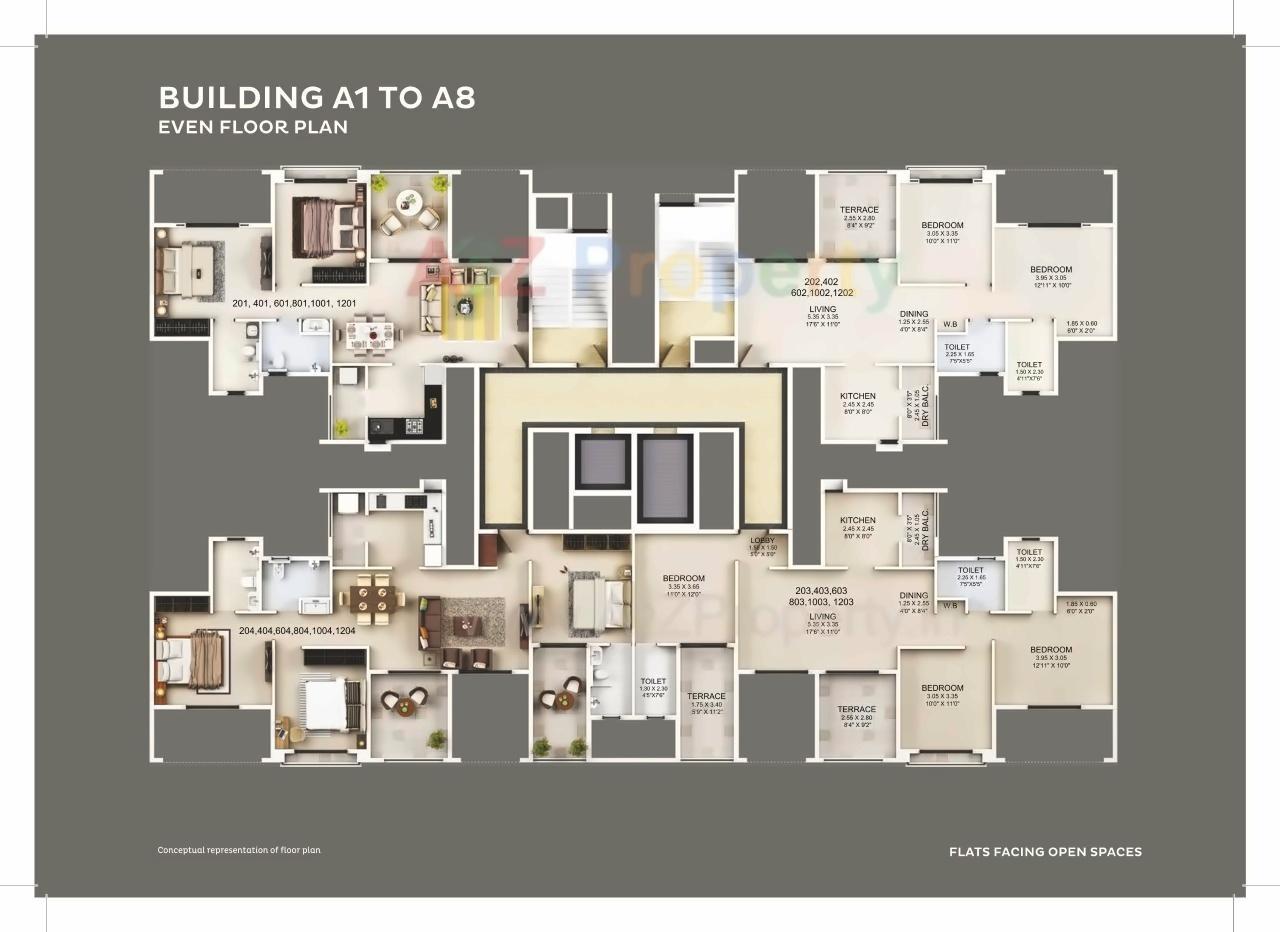 Layout of real estate project Guardian Eastern Meadows located at Wagholi, Pune, Maharashtra