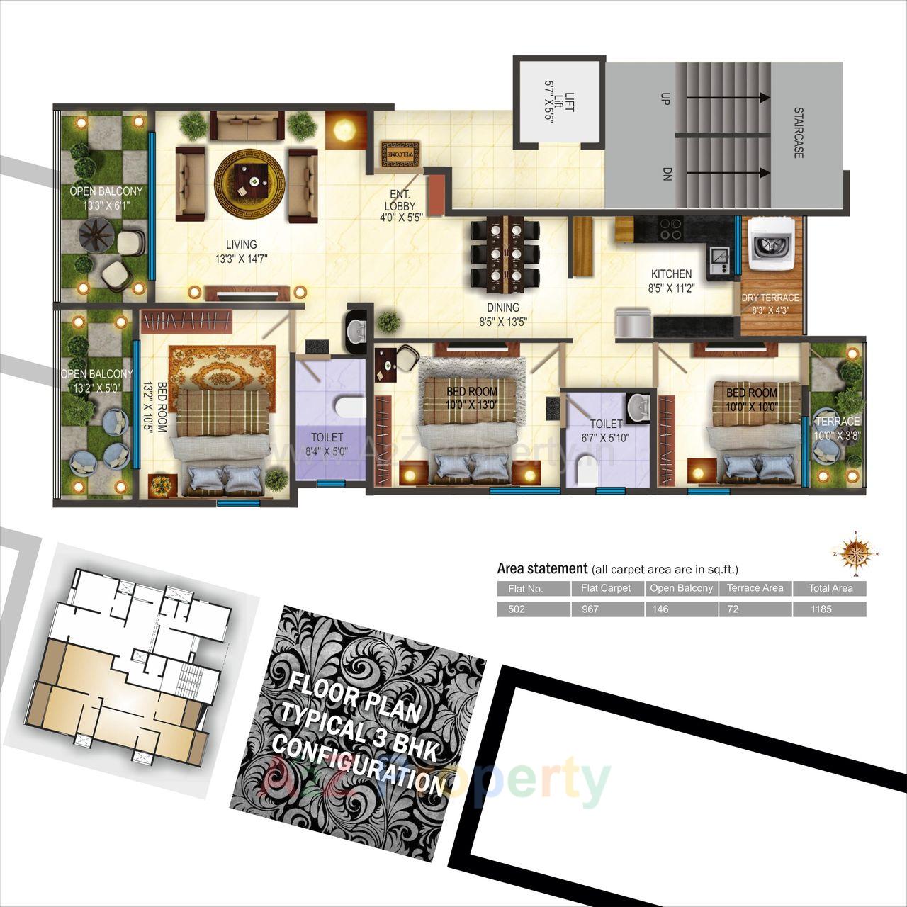 0013 of real estate project Gulmohar Apartment located at Parvati, Pune, Maharashtra