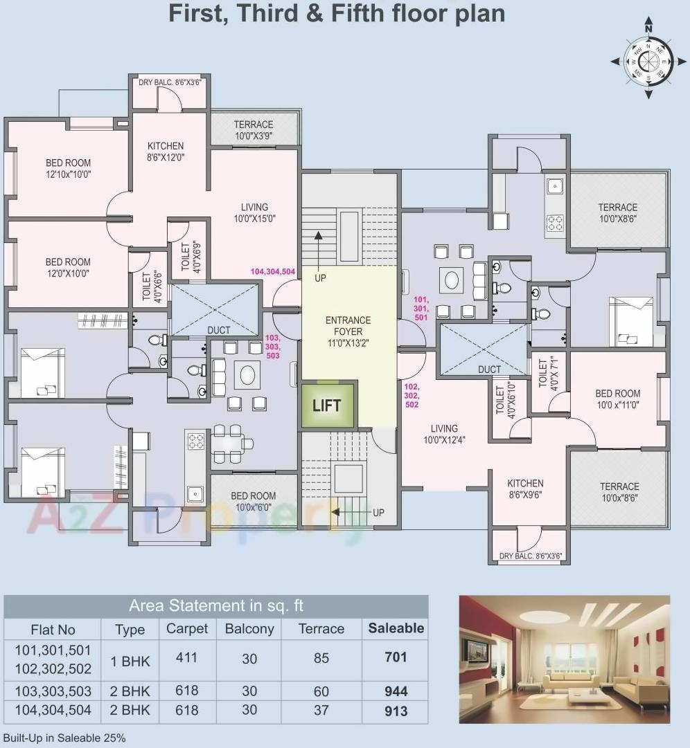 Layout of real estate project Guru Vihan located at Wagholi, Pune, Maharashtra