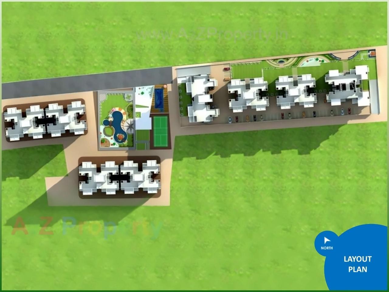 Layout of real estate project Harit Developers located at Pimpale-saudagar, Pune, Maharashtra